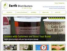 Tablet Screenshot of earthdistributors.com